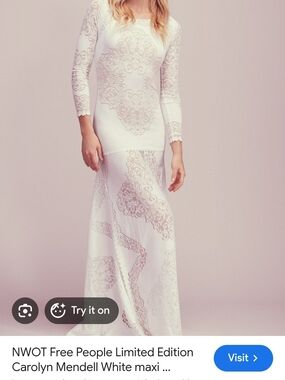 Free People RARE SAMPLE NwT Carolyn MENDELL GOWN